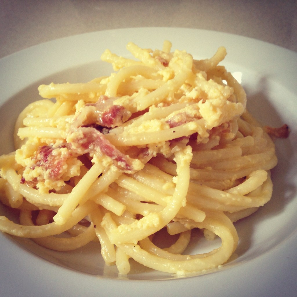 Bucatini a la carbonara